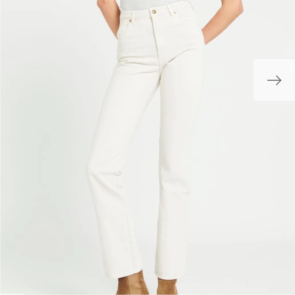 ROLLA’S Original High Rise Straight Jeans White Salt Size 26